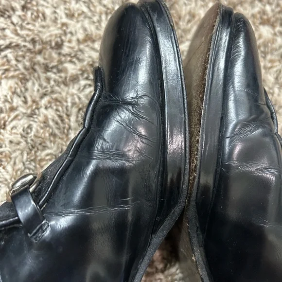 Gucci Classic Black Leather Loafers Sz 8.5 EXTREMELY WORN CONDITION - Picture 9 of 15